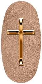 DASOV 510 CP SH BZ Copper Single Cross Shimmer Bronze Background